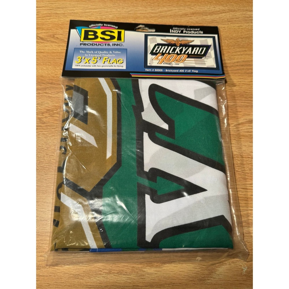 Vintage NOS 1998 Brickyard 400‎ Indianapolis Motor Speedway Nascar 3x5 Flag